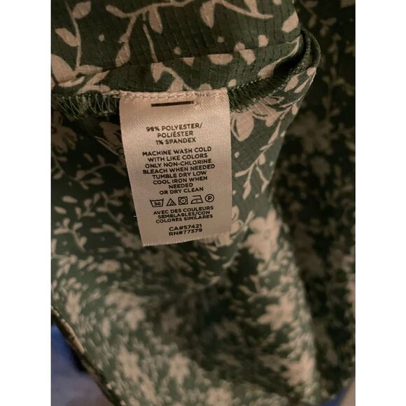 Ann Taylor V neck Ruffled Blouse small - Picture 4 of 6